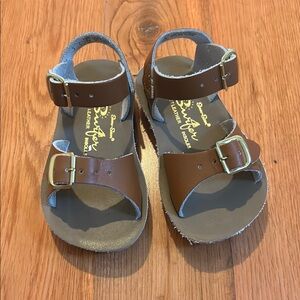 Salt Water Sandals by Hoy Tan Leather Kids Sandals